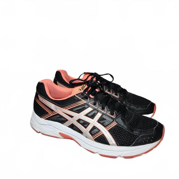 ASICS Women's Gel-Contend 5 Running Sneakers Black Pink Size 7 - Picture 1 of 8
